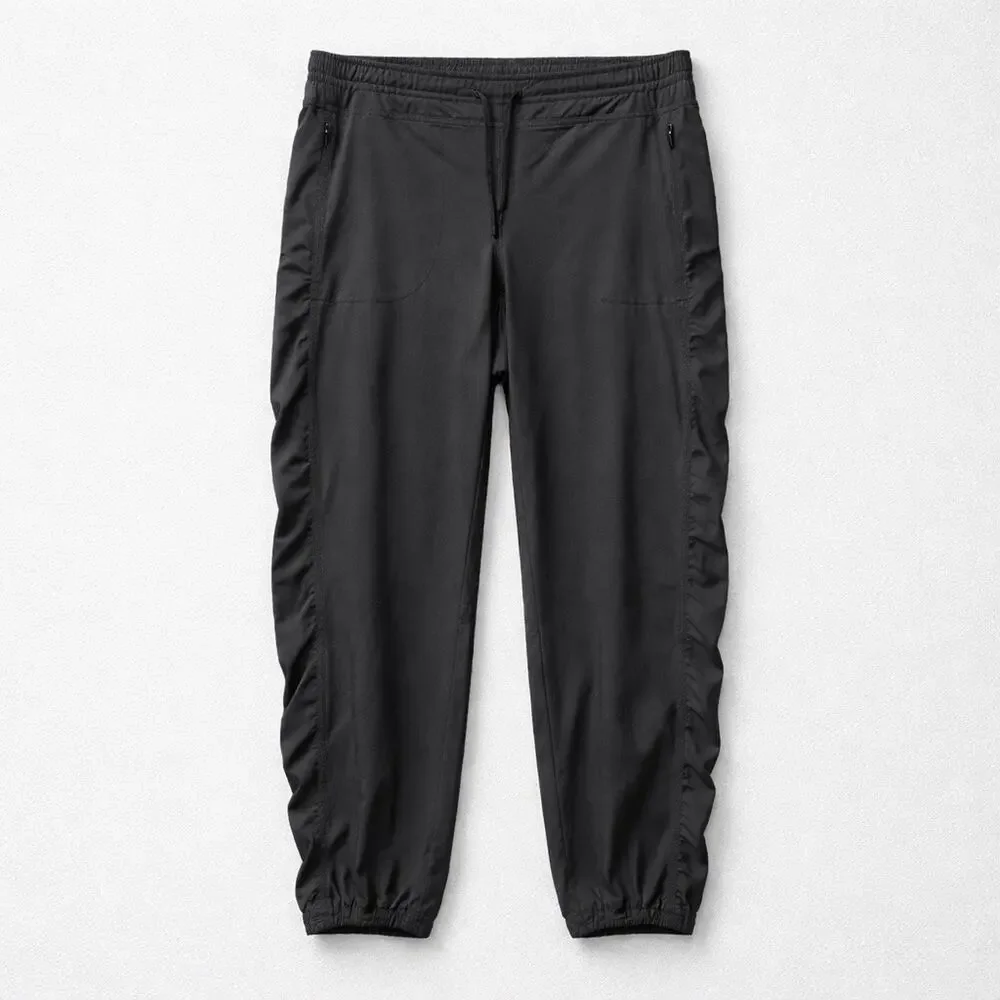Athleta Lined La Viva joggers Pants Black Womens Size 14